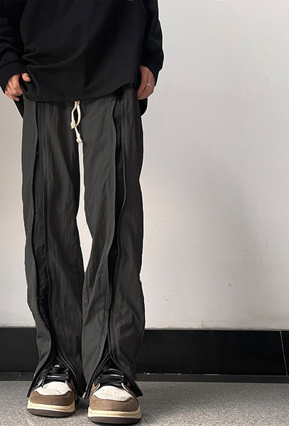 Muške ležerne hlače s patentnim zatvaračem