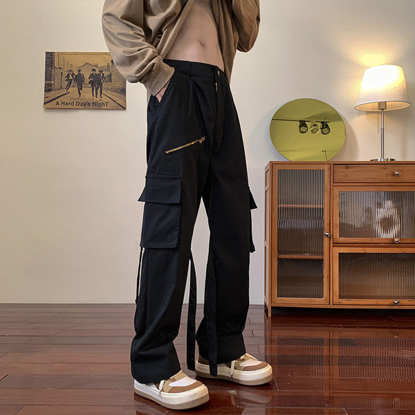 Pánske nohavice pre voľný čas - so zipsom