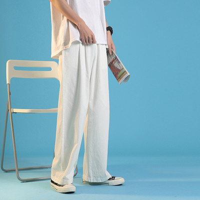 Pánske nohavice širokého modelu clean