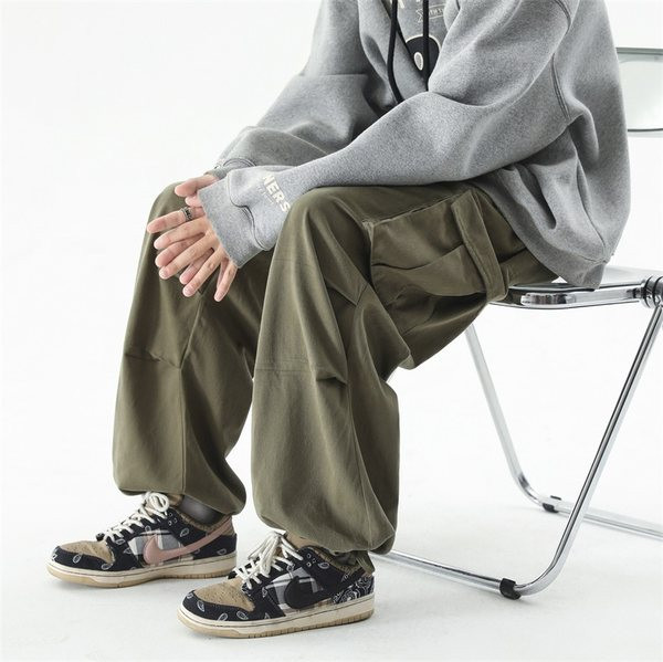 Pánske nohavice širokého modelu - so šnúrkami