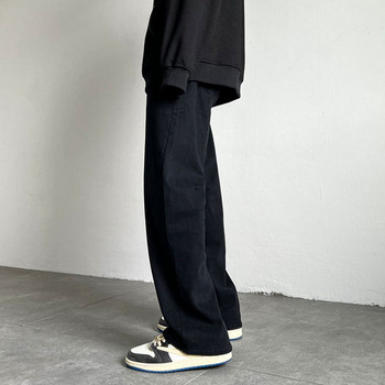Нов модел мъжки панталон с джобове -черен и кафяв цвят