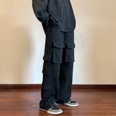 Pantaloni casual barbatesti cu buzunare frontale