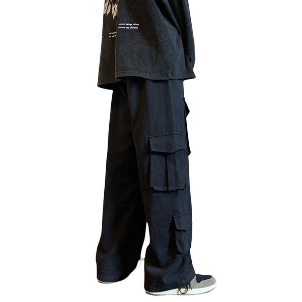 Pantaloni casual barbatesti cu buzunare frontale