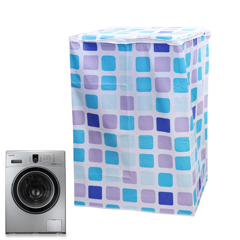 1PC Kryt na práčku, kockovaný kryt na sušičku, chránič práčky do práčovne