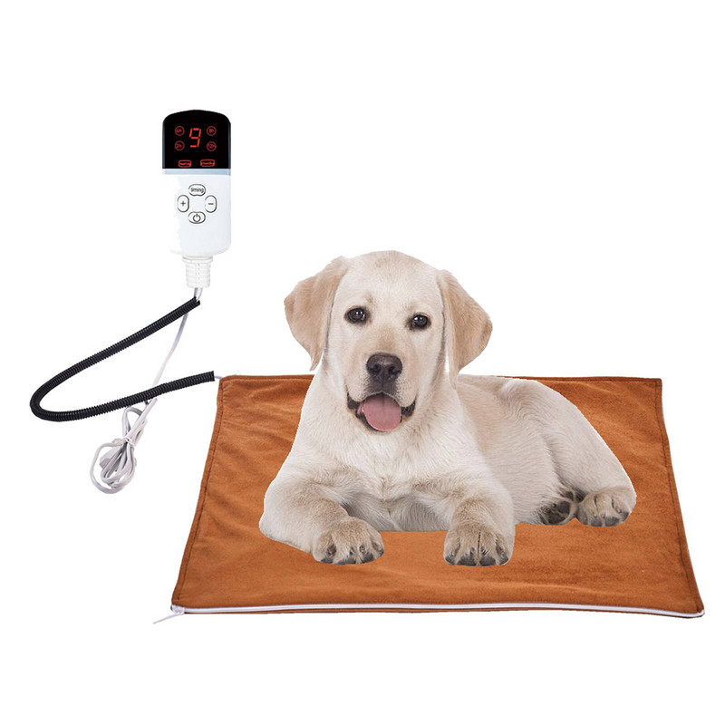 Αδιάβροχο θερμαντικό μαξιλάρι για κατοικίδια 45x45cm με ανθεκτικό στο μάσημα κορδόνι Ηλεκτρικό θερμαινόμενο μαξιλάρι για κουτάβι Θερμαινόμενο μαξιλάρι κρεβατιού για το χειμώνα ζεστό