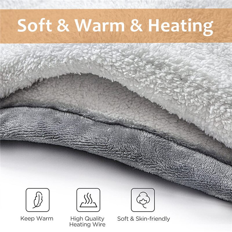 Papuci caldi pentru picioare Papuci caldi Manusi de incalzire Tampoane electrice de incalzire USB Incalzitor de maini de iarna Incalzitor de picioare lavabil pentru uz casnic