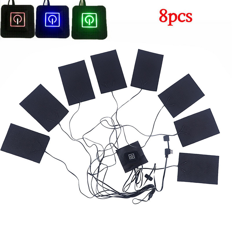 Novi USB grijač za odjeću s 3 stupnja prijenosa, podesivom temperaturom, električni grijač za grijanje za jaknu br. 3