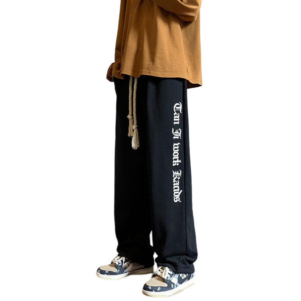 Pantaloni casual cu litere