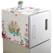 Kryty na práčku s geometrickým obdĺžnikovým vzorom, látkové, na chladničku, bavlnené, ľanové, ZH389