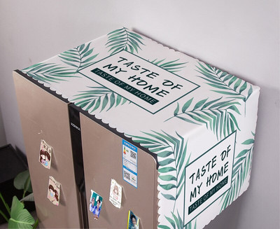 Kryty na práčku s geometrickým obdĺžnikovým vzorom, látkové, na chladničku, bavlnené, ľanové, ZH389