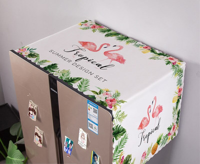 Kryty na práčku s geometrickým obdĺžnikovým vzorom, látkové, na chladničku, bavlnené, ľanové, ZH389