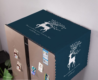 Kryty na práčku s geometrickým obdĺžnikovým vzorom, látkové, na chladničku, bavlnené, ľanové, ZH389