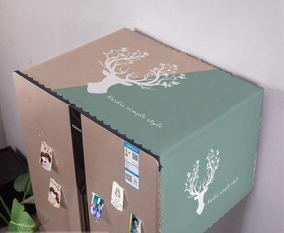 Kryty na práčku s geometrickým obdĺžnikovým vzorom, látkové, na chladničku, bavlnené, ľanové, ZH389