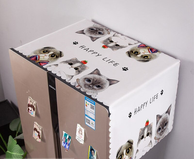 Kryty na práčku s geometrickým obdĺžnikovým vzorom, látkové, na chladničku, bavlnené, ľanové, ZH389