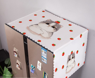 Kryty na práčku s geometrickým obdĺžnikovým vzorom, látkové, na chladničku, bavlnené, ľanové, ZH389