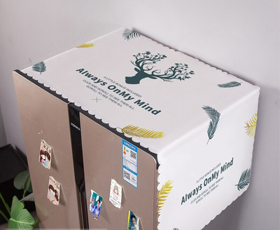 Kryty na práčku s geometrickým obdĺžnikovým vzorom, látkové, na chladničku, bavlnené, ľanové, ZH389