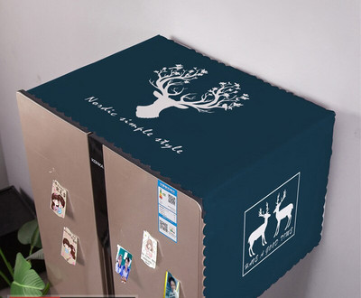 Kryty na práčku s geometrickým obdĺžnikovým vzorom, látkové, na chladničku, bavlnené, ľanové, ZH389