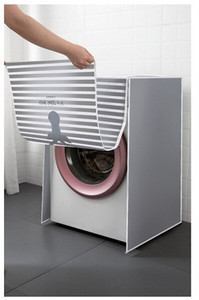 Kryt bubna práčky s kresleným dizajnom, umývateľný, zipsový štýl, vodotesný ochranný plášť, predný horný otvorený kryt ZH383