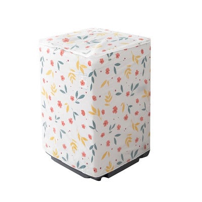 Vodotesný kryt na práčku, kryt na práčku s valčekovým výklopným krytom z PEVA materiálu, kvetinový geometrický kryt na práčku ZH382