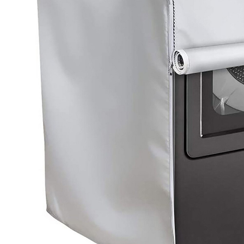 Plne automatická práčka s opaľovacím krémom, vodotesný kryt na práčku, sušička, oxfordská sivá/čierna, prachotesný kryt na práčku