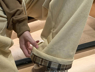 Muške jesensko-zimske hlače s džepom