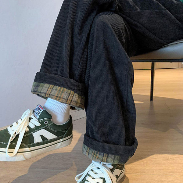 Muške jesensko-zimske hlače s džepom