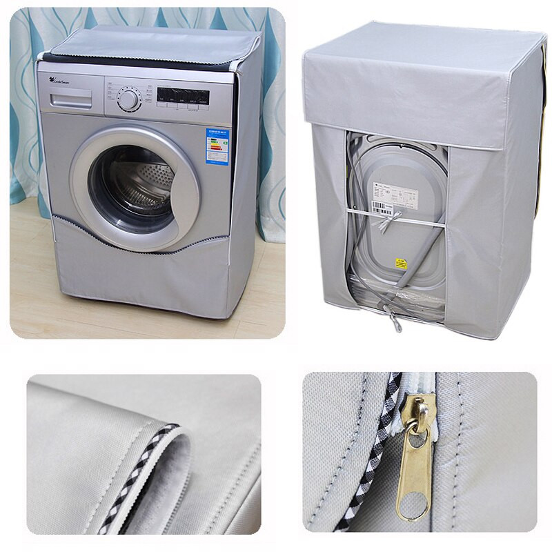 Roztomilý puzdrový kryt na práčku, vodotesný kryt, valčeková práčka, opaľovací krém, kryt práčky, valčekové umývanie, prachotesný kryt