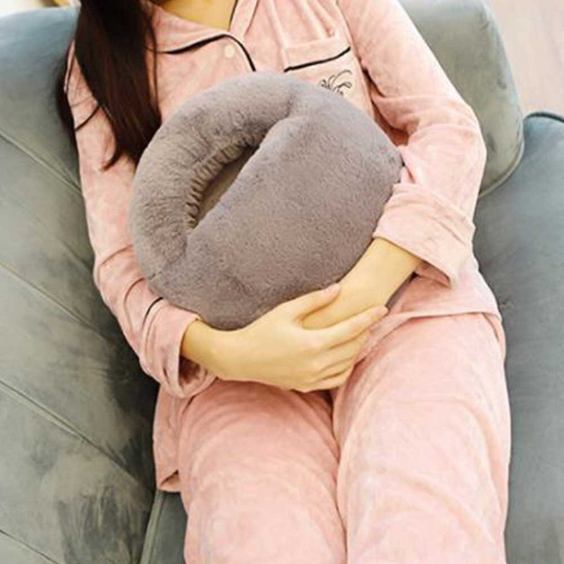 Mosható télen levehető meleg USB lábmelegítő Biztonságos puha üröm műszőrme Otthoni irodai nagy zsebes elektromos fűtés papucs