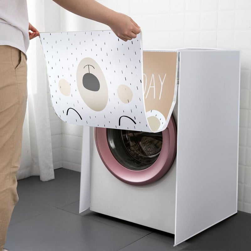 Cutie PEVA Protectie solara Capac rezistent la praf Capac masina de spalat Carcasa impermeabila Huse de protectie masina de spalat