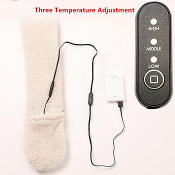 Νέα θήκη θέρμανσης λαιμού άφιξης Κασκόλ Τριών ρυθμίσεων θερμοκρασίας USB Power με χρήση θερμαινόμενο κασκόλ για γυναίκες Γυναικεία χειμερινή θέρμανση κασκόλ