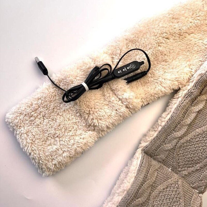 Nouă sosire pernă de încălzire a gâtului eșarfă cu trei setări de temperatură cu putere USB folosind eșarfă încălzită pentru femei femei eșarfă de încălzire de iarnă