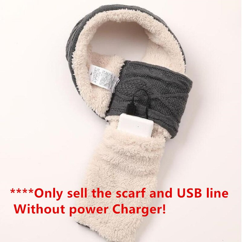 Nouă sosire pernă de încălzire a gâtului eșarfă cu trei setări de temperatură cu putere USB folosind eșarfă încălzită pentru femei femei eșarfă de încălzire de iarnă
