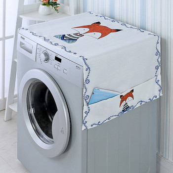 Κάλυμμα πλυντηρίου ρούχων αλόγων κινουμένων σχεδίων Κάλυμμα ψυγείου Κάλυμμα μικροκυμάτων Βαμβακερό λινό αδιάβροχο κάλυμμα
