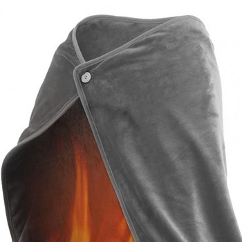 Θερμαινόμενη κουβέρτα με σάλι Πλενόμενη ορθογώνια ηλεκτρική θερμαντική κουβέρτα USB για καθημερινή χρήση