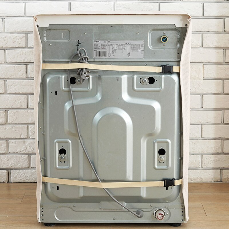 Zahusťovací látkový opaľovací krém, kryt na práčku z bavlny a ľanu, prachotesný kryt na automatickú práčku, all inclusive