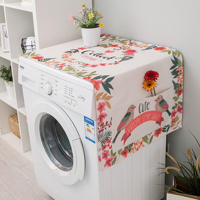 1 ks kryt na práčku, prachotesný kryt, kryt na mikrovlnnú rúru, chladničku s králikom a protiprachový kryt so 4 vreckami