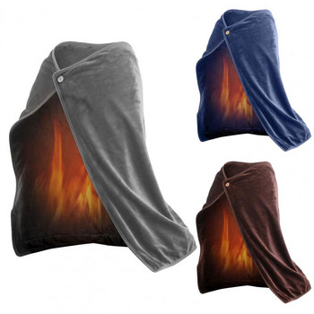 Θερμαινόμενη κουβέρτα με σάλι Πλενόμενη ορθογώνια ηλεκτρική θερμαντική κουβέρτα USB για καθημερινή χρήση