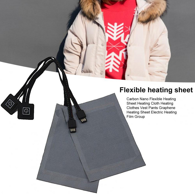 Ľahká grafénová elektrická vyhrievacia podložka, energeticky úsporná vonkajšia zimná aktivita, elektrická vyhrievacia podložka so širokým uplatnením