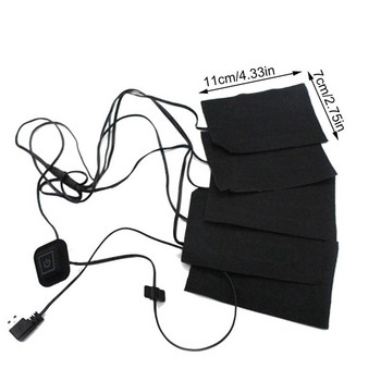 USB Warm Paste Pads Fast-Heating Carbon Fiber Heat Pad Safe Heating Warmer Pad For Cloth Vest Jacket Shoes Чорапи