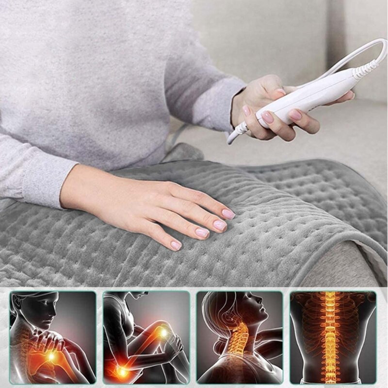 Elektrinis šildymo pagalvė, vandeniui atspari, drėgmei atspari daugkartinio naudojimo pagalvėlė, skirta žiemai šildyti kelius ir kojas