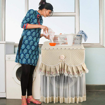 Κάλυμμα πλυντηρίου ρούχων δαντέλα τύμπανο νέο πλυντήριο ρούχων Αδιάβροχη θήκη αντηλιακό Προστατευτικά καλύμματα σκόνης Οικιακά εμπορεύματα