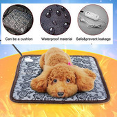 Tampă de încălzire pentru animale de companie Covoraș pentru pisici Pătură electrică încălzită cu snur de oțel rezistent la mestecat Siguranță de joasă tensiune Patul pentru animale de companie