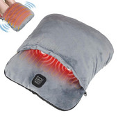 Šiltos šlepetės pėdoms Minkštas flanelinis nešiojamas pėdų šildytuvas USB elektrinis šildymo padas su automatiškai išsijungiančiu plaunamu žieminiu pėdų šildytuvo įrankiu