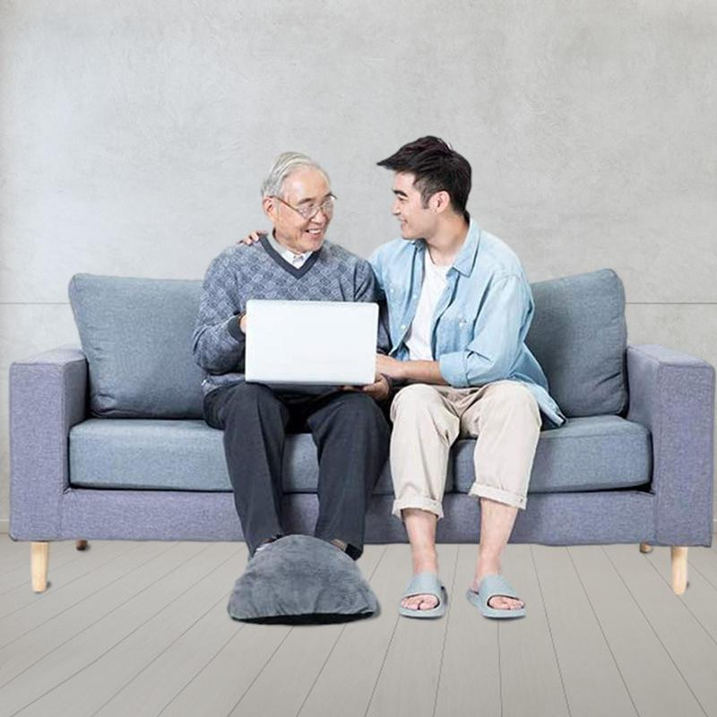 Šiltos šlepetės pėdoms Minkštas flanelinis nešiojamas pėdų šildytuvas USB elektrinis šildymo padas su automatiškai išsijungiančiu plaunamu žieminiu pėdų šildytuvo įrankiu