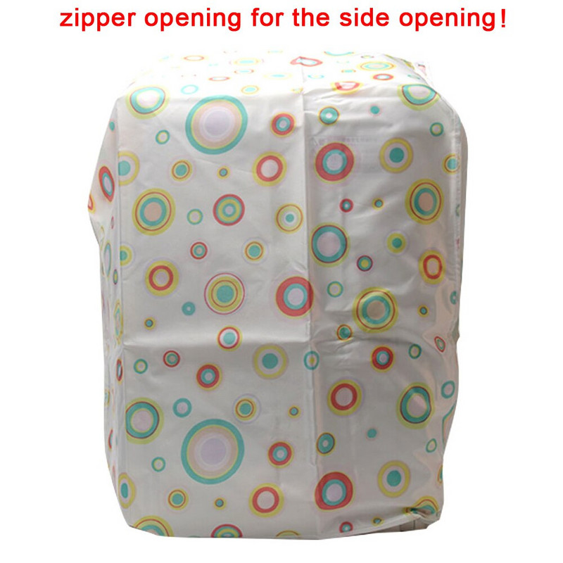 Декорация за предно зареждане Калъф за домашна перална машина Сладък защитен аксесоар с щампа на цветя Лесен за почистване Устойчив на прах