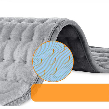 Зимен нагревател EU Plug 60x30 см електрическа нагревателна подложка, преносима миеща се интелигентна електрическа нагреваема термична терапия, зимно одеяло за легло