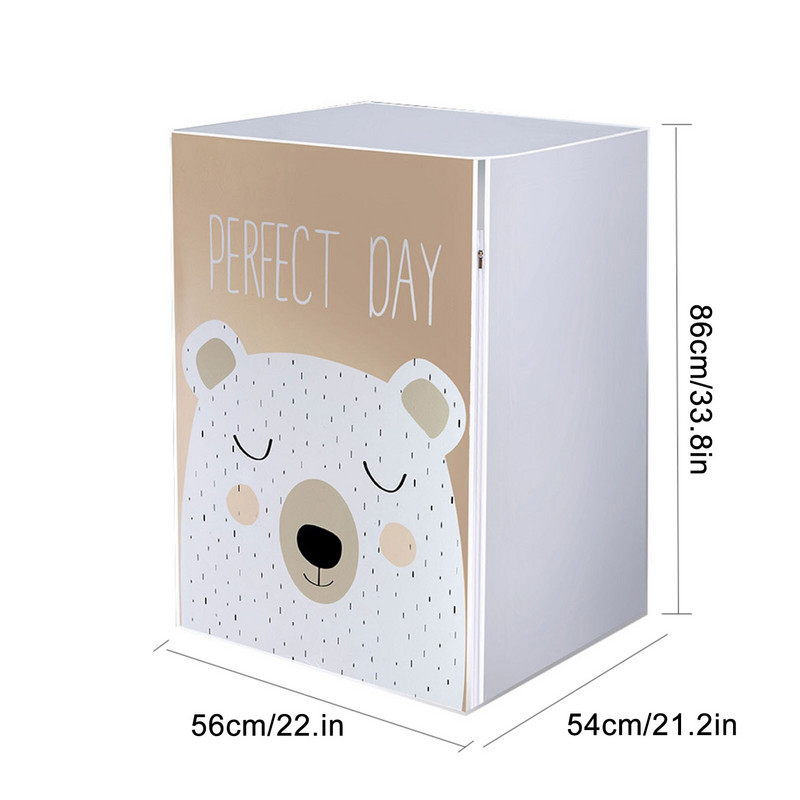 Kryt na práčku PEVA pre bubon práčky, vodotesný kryt proti prachu pre automatickú práčku v domácnosti