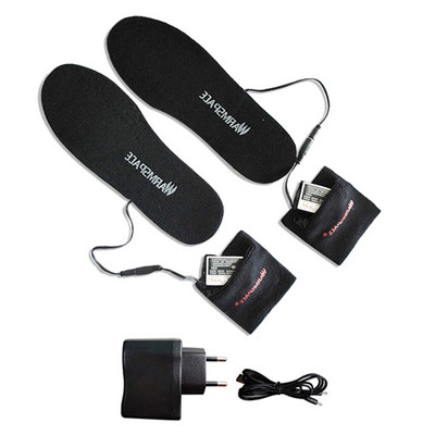 Unisex USB električni grijaći ulošci za sportske cipele na otvorenom Čizme Toplije za noge Plišano krzno Mekani grijani ulošci Pribor