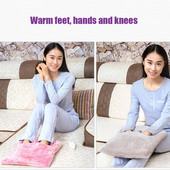 Teplé papuče, úsporný multifunkčný elektrický vykurovací vankúš na nohy, pohodlná konštantná teplota pre zimnú domácu kanceláriu
