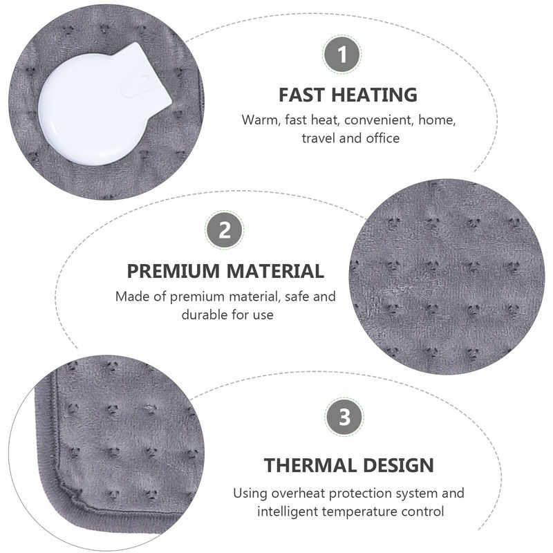 1 vnt. Lengva daugkartinio naudojimo praktiška šildymo padėklo šildymo antklodė biuro namams